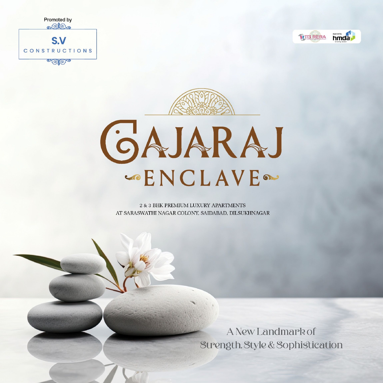 Gajaraj Enclave 3 BHK Premium Apartment in Saidabad, Hyderabad