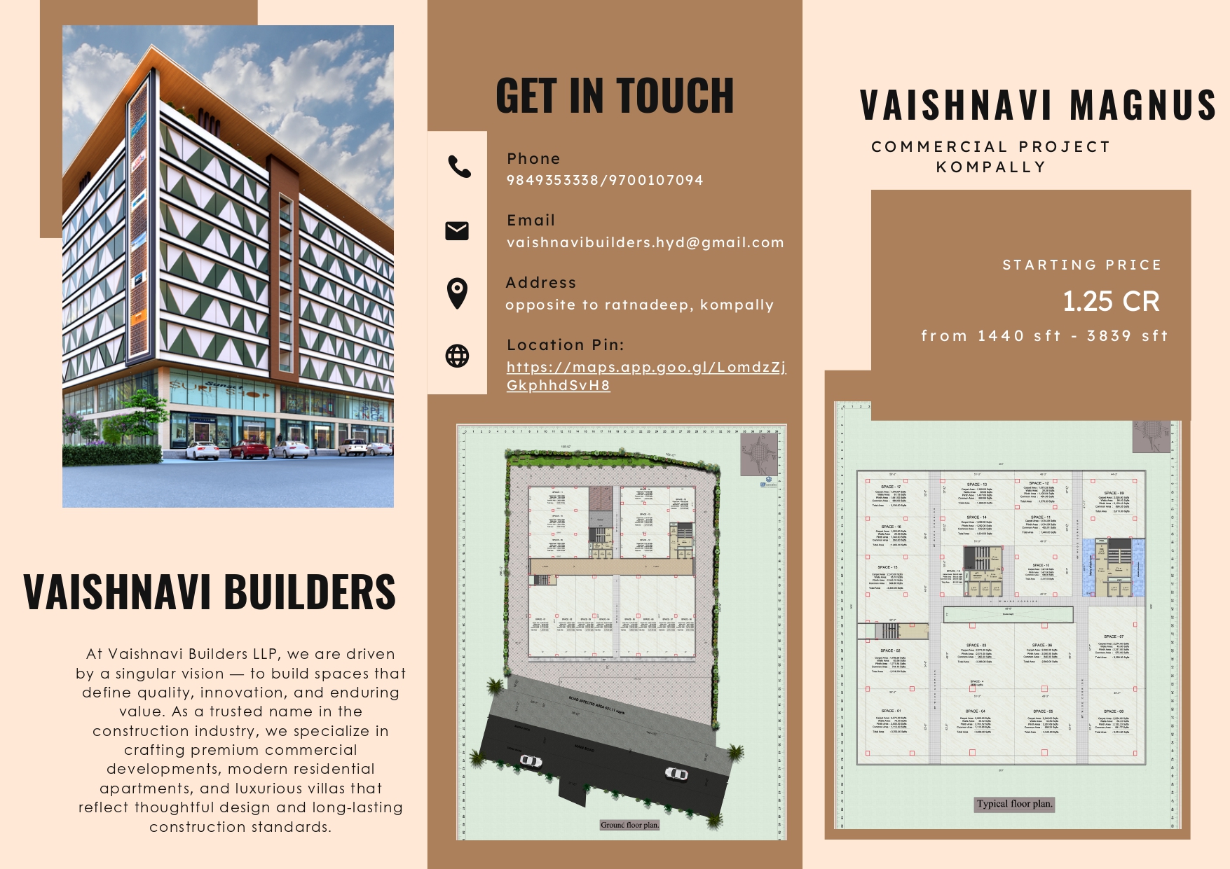 Vaishnavi Magnus Premium Commercial Spaces in Kompally, Hyderabad